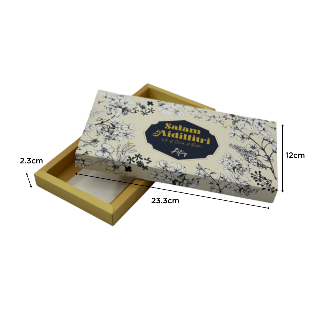 Slide Box 23 - 23.3cm (L) × 12cm (W) × 2.3cm (H)