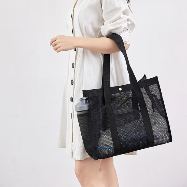 Everywear Mesh Bag 35 x 16 x 31cm - Black