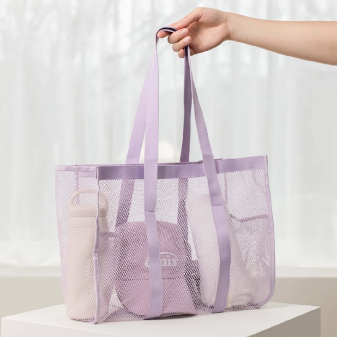 Aeri Mesh Tote 36 x 30 x 17cm - Purple