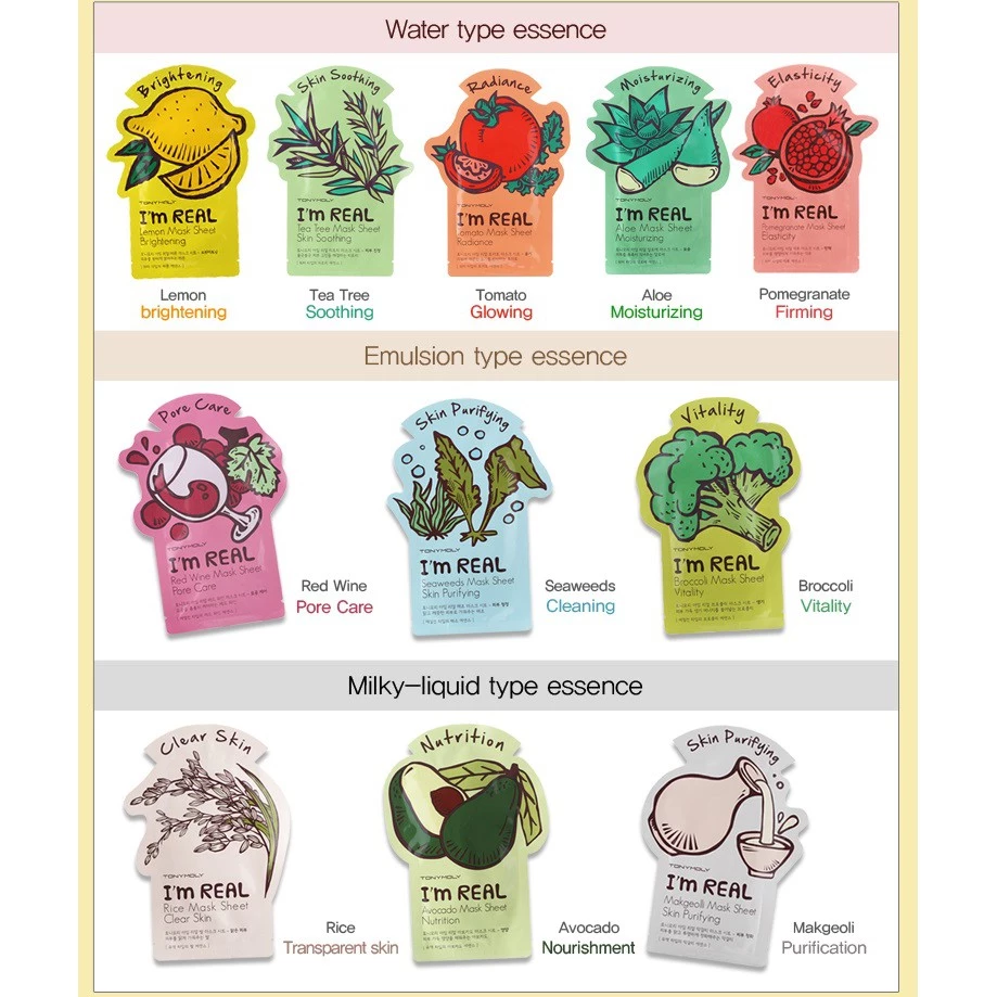TONY MOLY I'm Real Facial Mask Sheet - Lemon