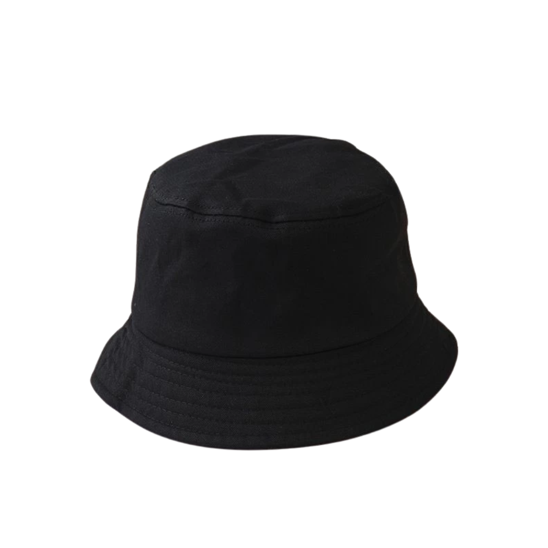 Korean-Style Bucket Hat - Black
