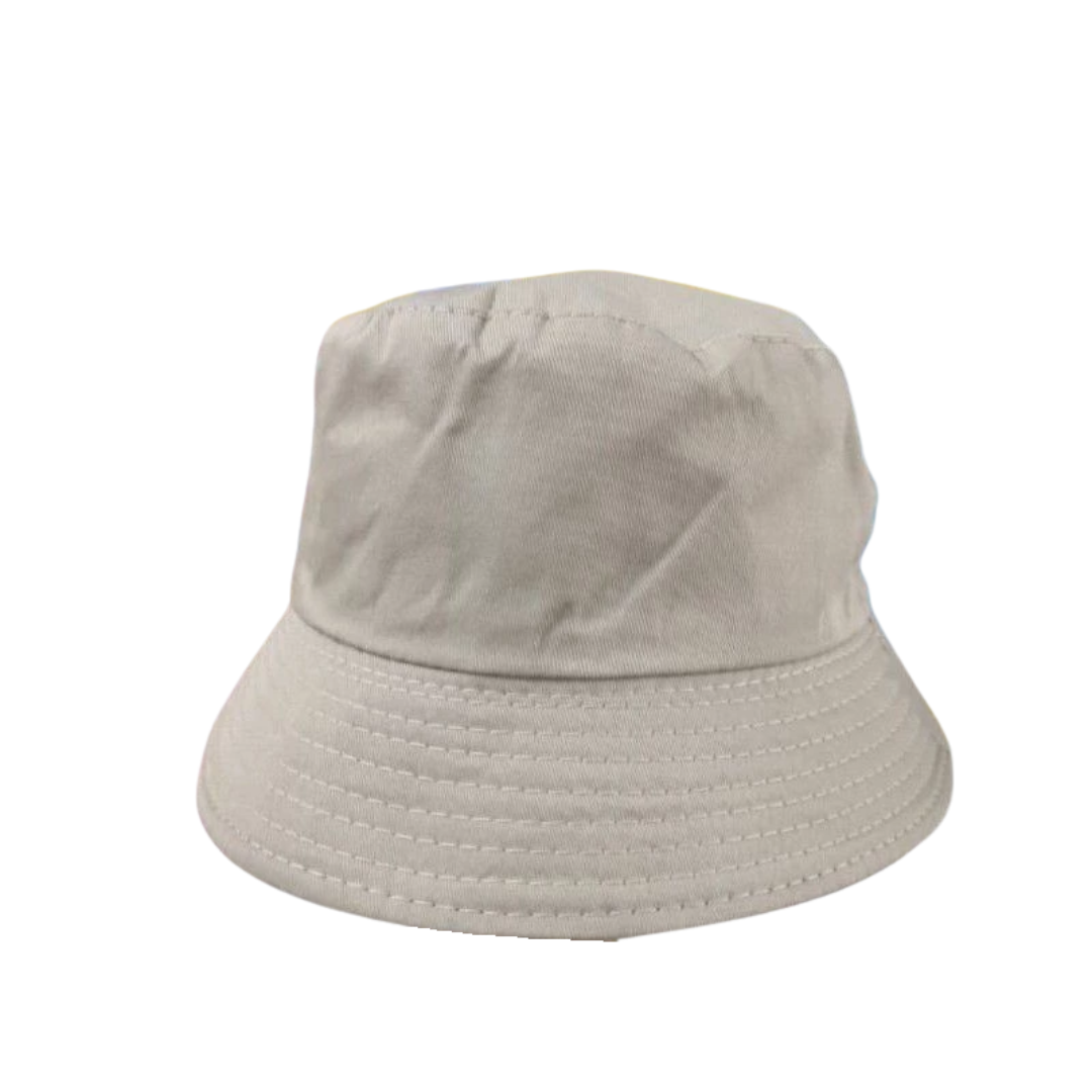 Korean-Style Bucket Hat - Cream