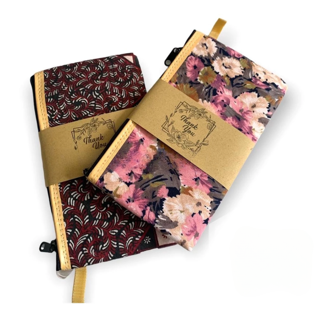 Batik Zipper Wallet