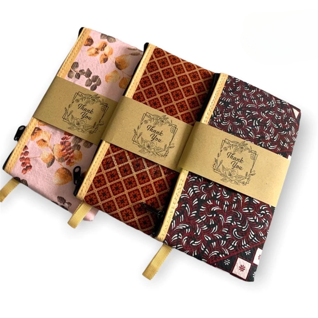 Batik Zipper Wallet