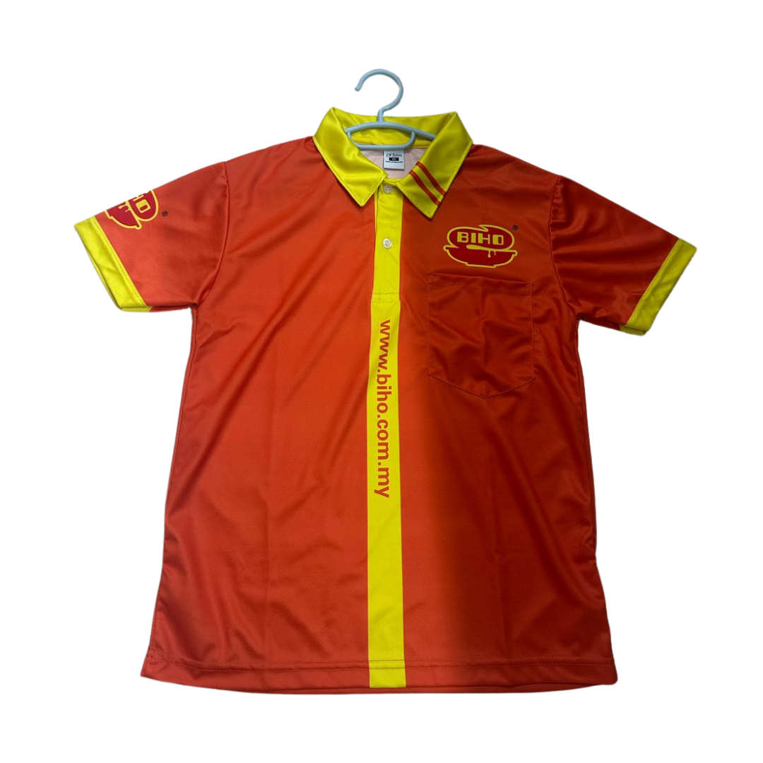 Sublimation Tshirt Microfiber Eyelet with Polo Collar 160gsm