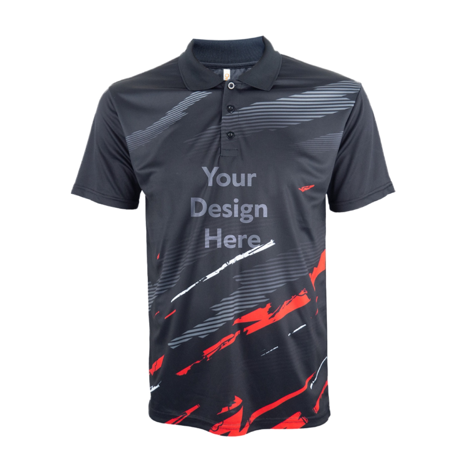 Custom Sublimation Eyelet Polo Shirt 150gsm
