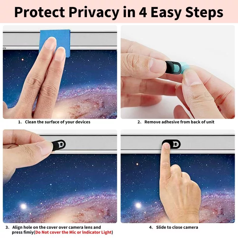 Ultra-Thin Webcam Cover Slider