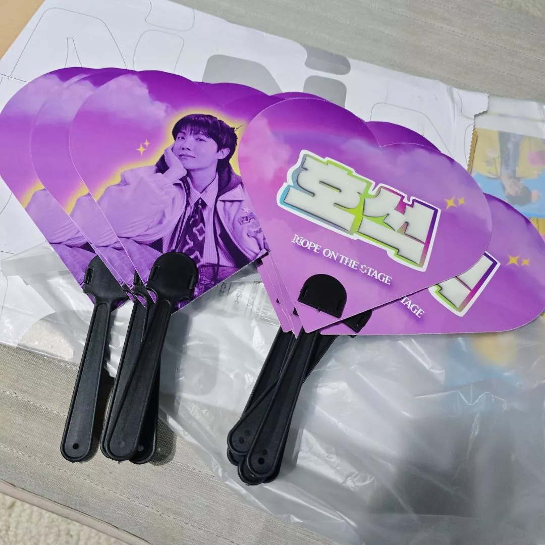 BREEZEPOP Custom Shape Hand Fans 20cm 2 Sided Print Matte/Gloss/Holo/Glitter Laminated