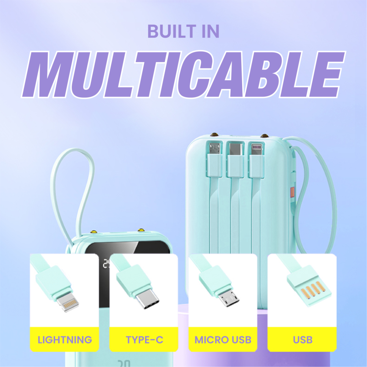 JUICER powerbank 10000mah Baby Green