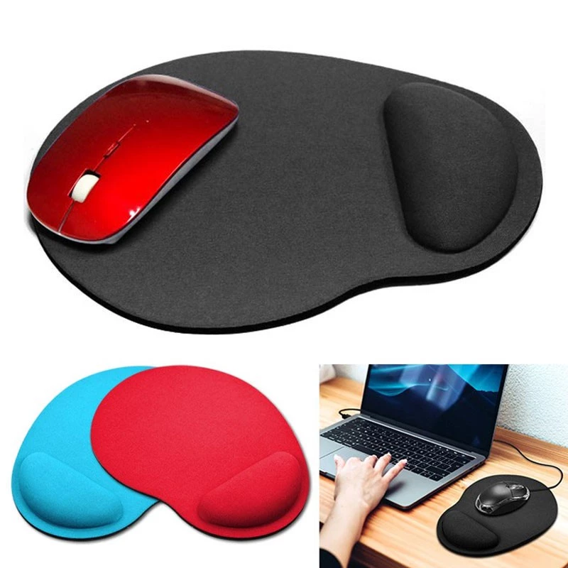 Wrist Rest Support Ergonomic Mouse Pad - Purple