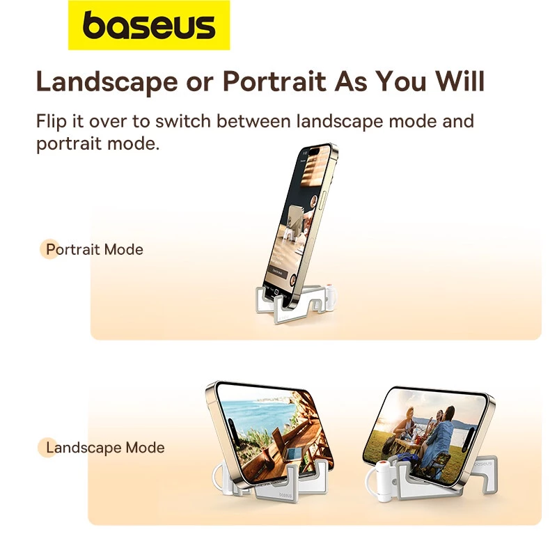 BASEUS Mini Folding Phone Stand – Ultra-Light & Portable Desk Holder