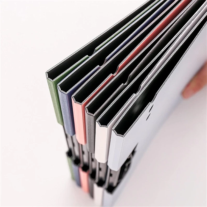 Vertical A4 Size Clipboard Plastic Document Organizer with Cover - Blue