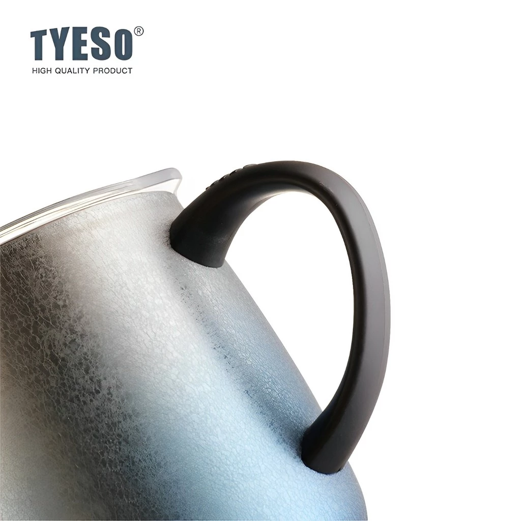 TYESO Stainless Steel Gradient Insulated Thermal Coffee Cup (473ml) Black