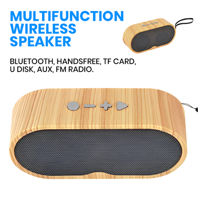 KELLY Portable Bluetooth Speaker – 1200mAh Battery - Light Brown
