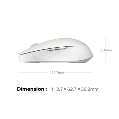 Original Xiaomi Bluetooth Wireless Silent Mouse - White