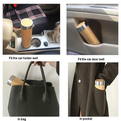 Bambu500 - Bamboo Premium Stainless Steel Thermos – 500ml