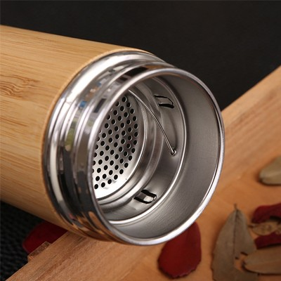 Bambu350 - Mini Bamboo Premium Stainless Steel Thermos – 350ml