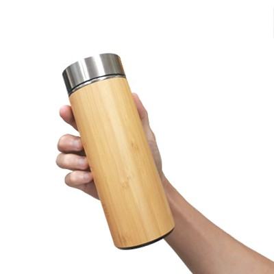 Bambu350 - Mini Bamboo Premium Stainless Steel Thermos – 350ml