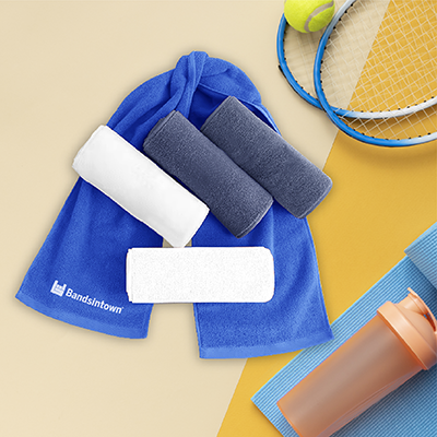 SPORTS Pure Cotton Sports Towel (1100mmx200mm) - 110g White