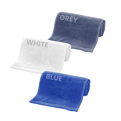 SPORTS Pure Cotton Sports Towel (1100mmx200mm) - 110g White