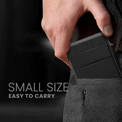 SIVA - RFID Block Card Holder with Sleeve - Grey