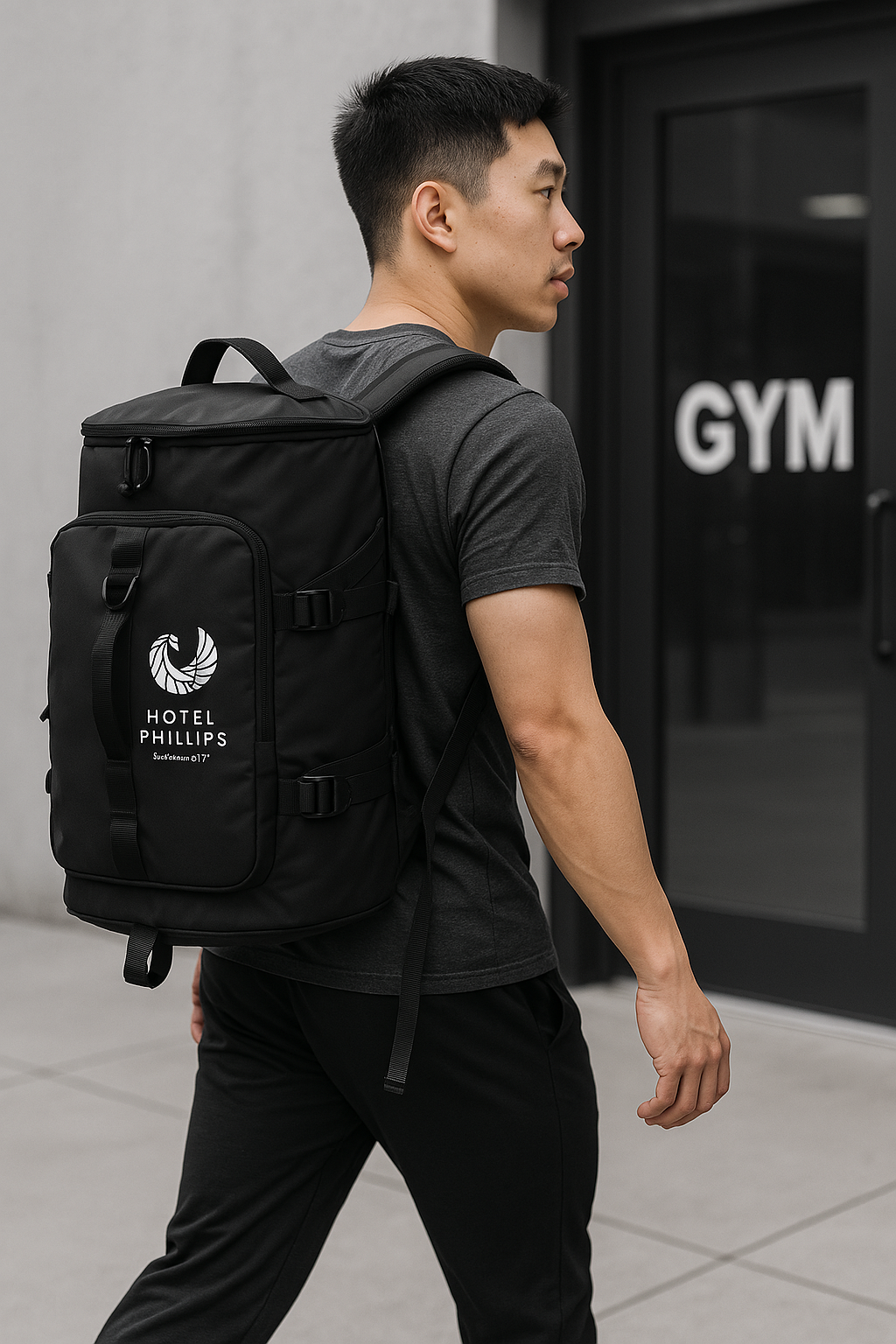 HYKE 2 Travel Nylon Duffel Two Way Bag
