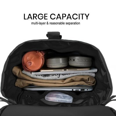 HYKE 2 Travel Nylon Duffel Two Way Bag