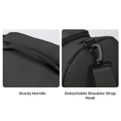 HYKE 2 Travel Nylon Duffel Two Way Bag