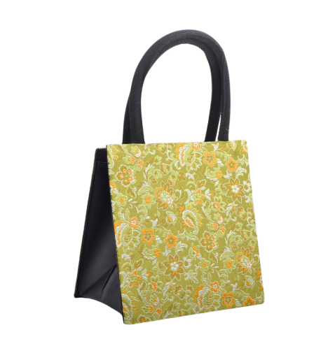 Green Songket Bag S 21 x 22 x 14 cm