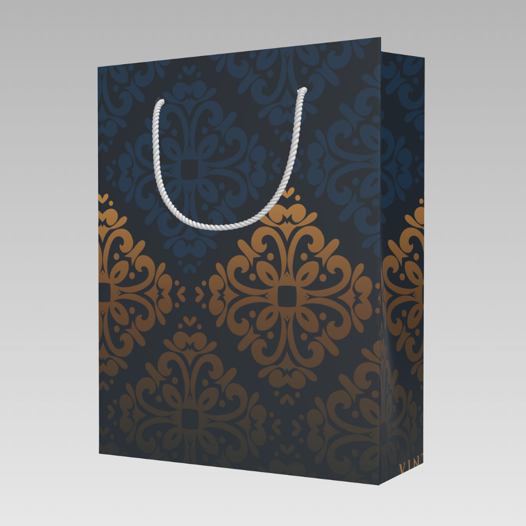 Custom Paper Bag (Full Colour) MOQ 100 units, 22cm (L) x 28cm (H) x 8cm (W) Matt Lamination
