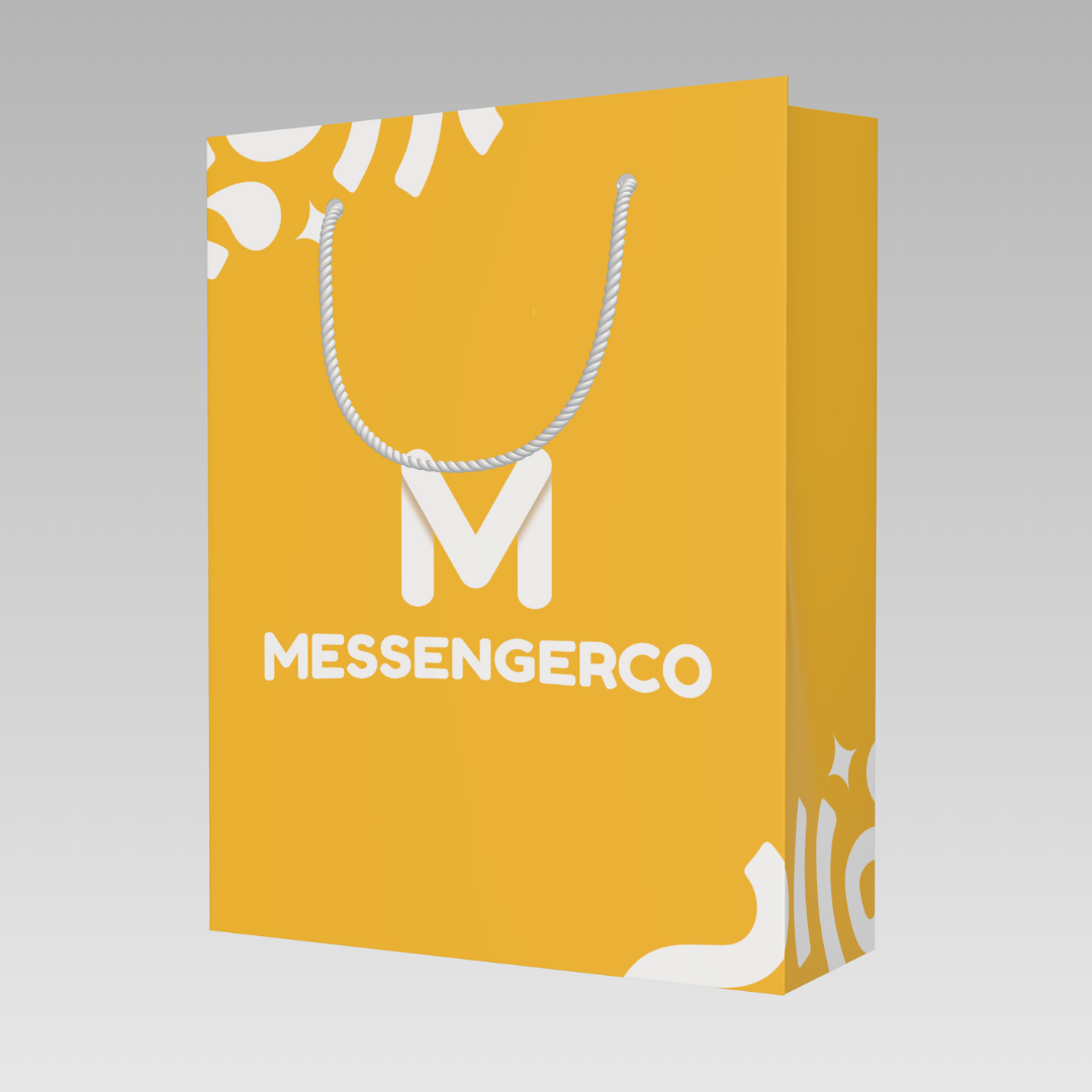 Custom Paper Bag (1 Colour) MOQ 100 units, 22cm (L) x 28cm (H) x 8cm (W), Matt Lamination