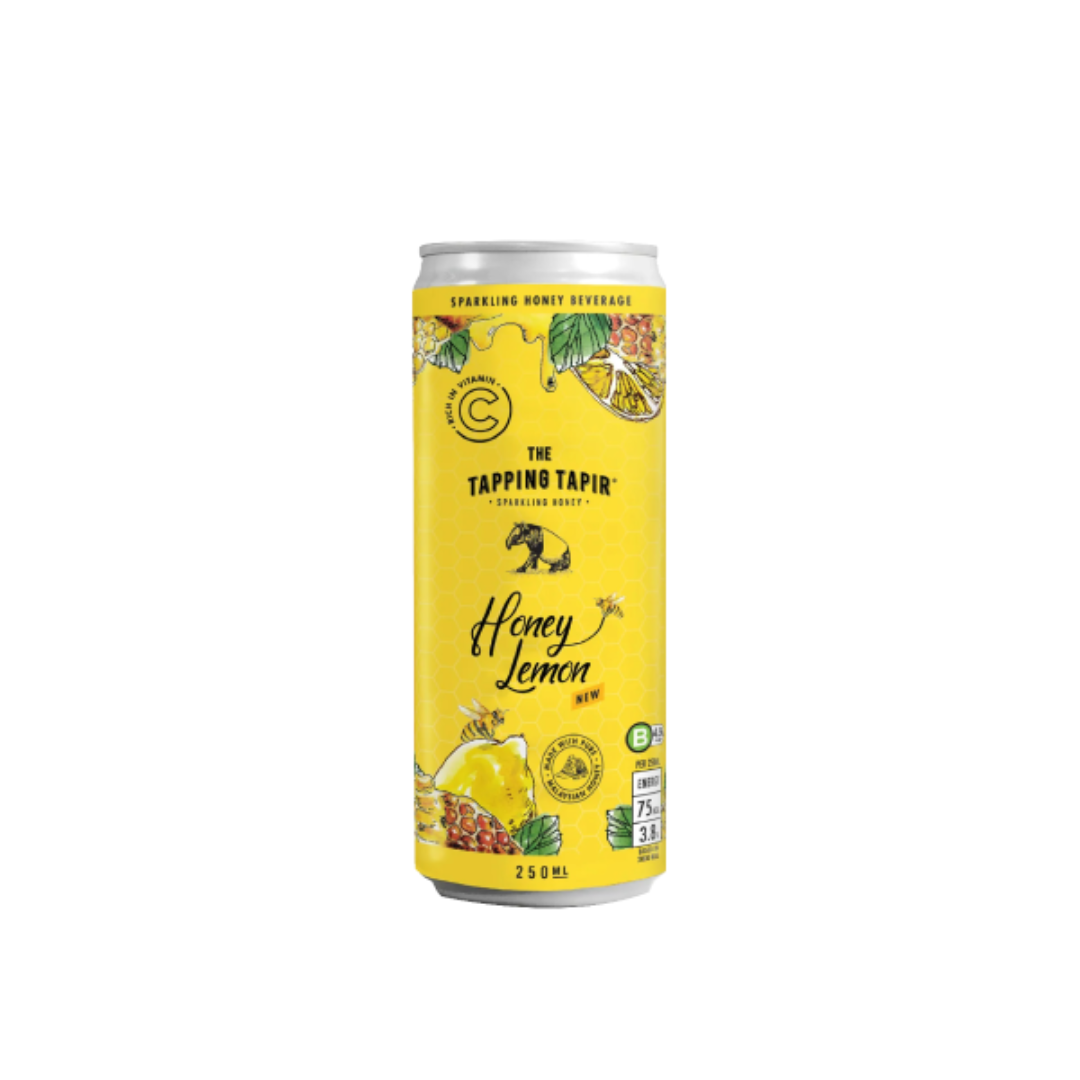 Honey Lemon Soda Drink - Les Sugar 250ml - The Tapping Tapir