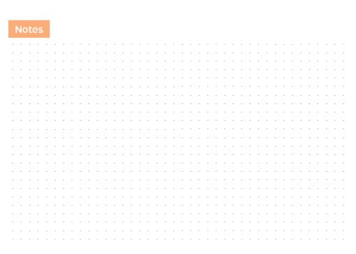 Kalergó - Minimalist Kraft Desk Calendar - Orange