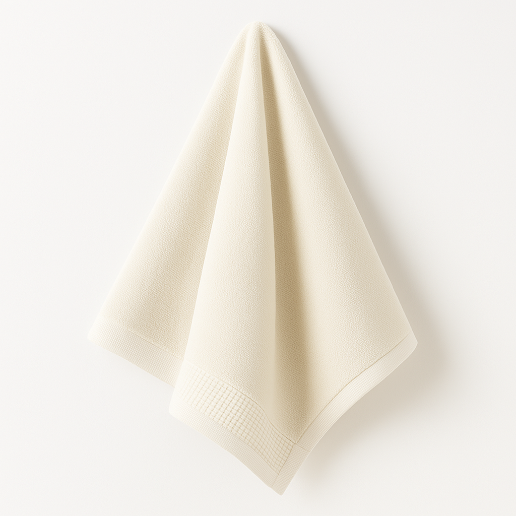 LOOM+ Pure Cotton Towel with Drawstring Pouch 3 (740x340) - 100g Beige