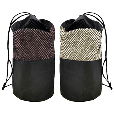 LOOM+ Pure Cotton Towel with Drawstring Pouch 3 (740x340) - 100g Beige