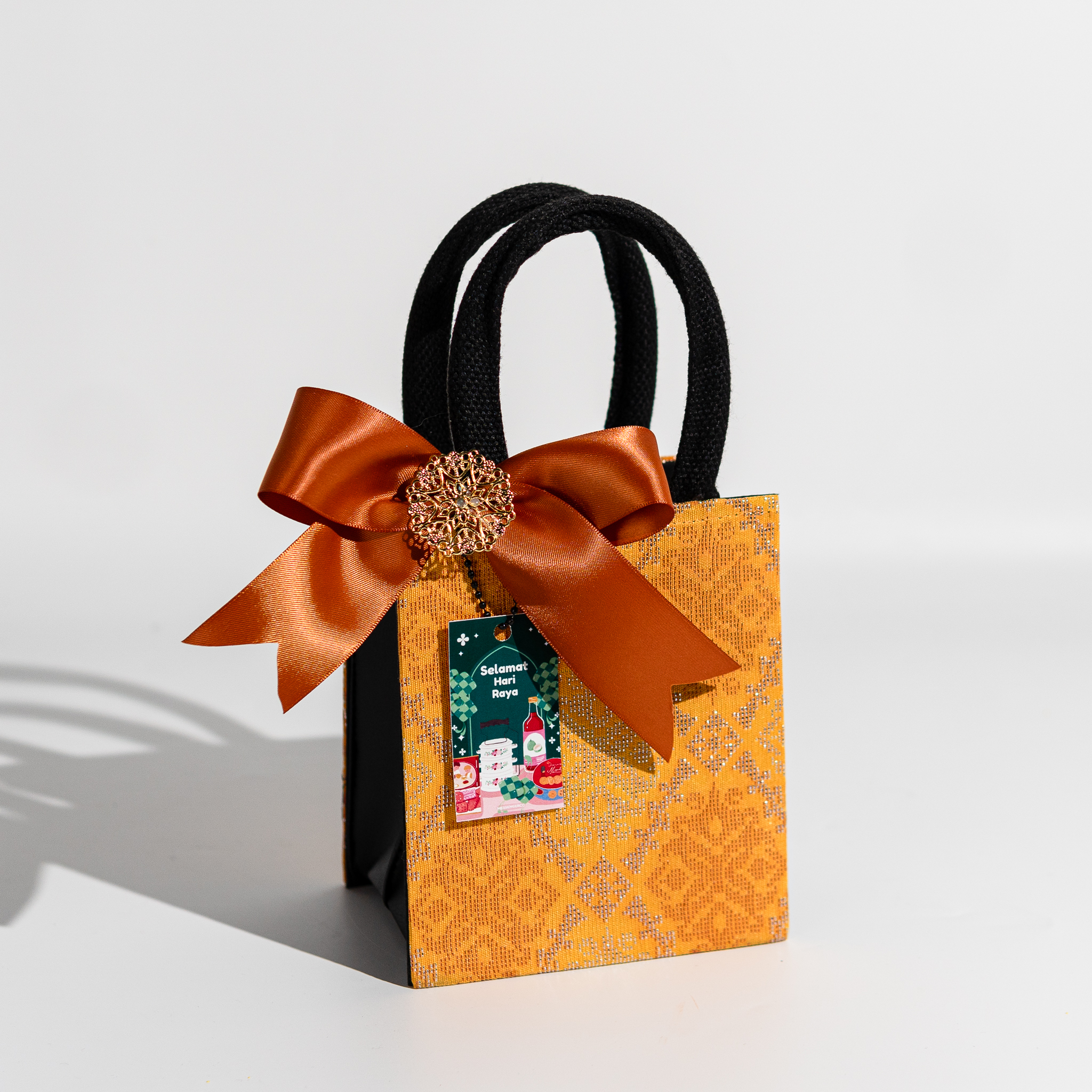 Yellow Songket Bag XXS 15 x 13 x 7.5 cm