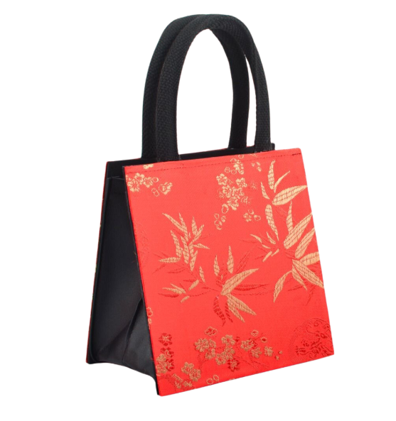 Red CNY Songket Bag S 21 x 22 x 14 cm)
