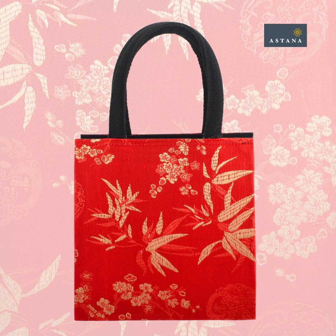 Red CNY Songket Bag S 21 x 22 x 14 cm)