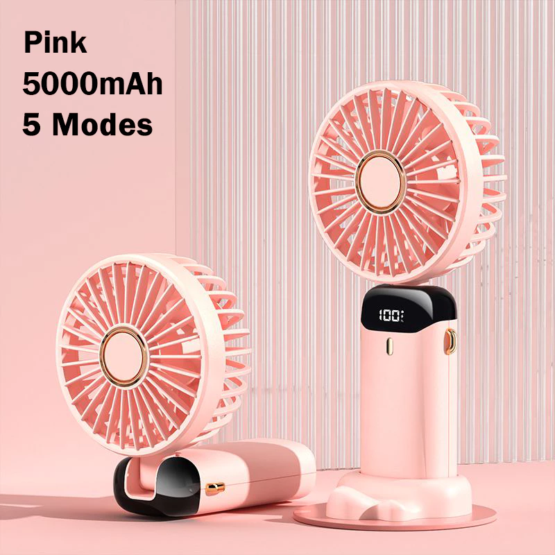 Mini Portable Foldable Small Fan - 5000MAH