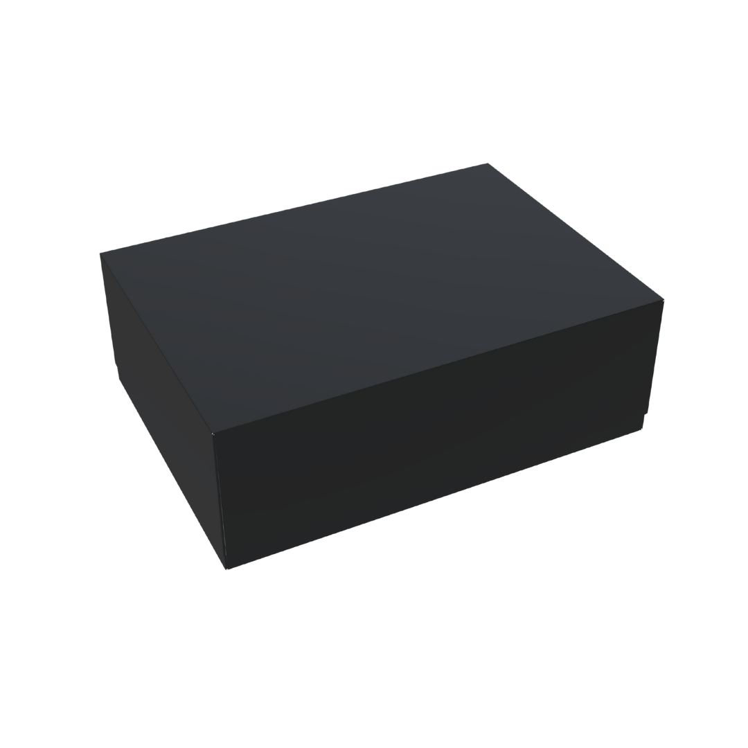 Large Rectangle Black Premier Gift Box (35x25x12cm) - Black