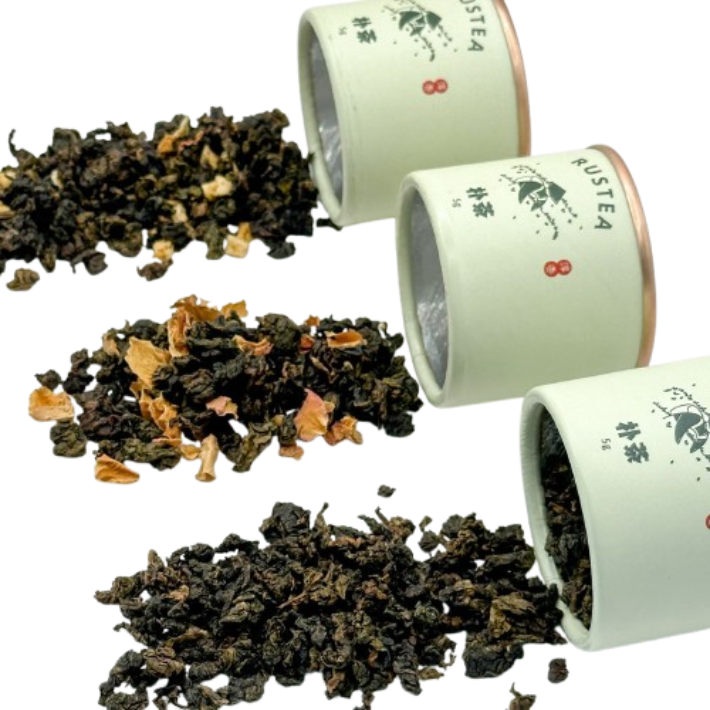 Rustea Round Tea Canister - Rose Oolong