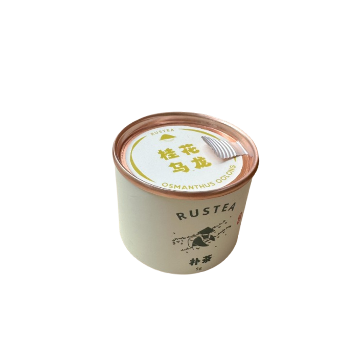 Rustea Round Tea Canister - Osmanthus Oolong