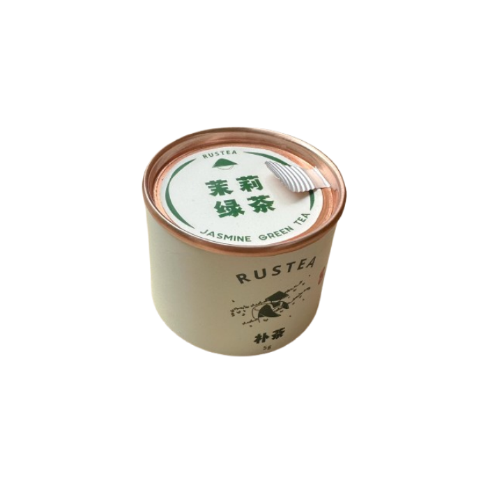 Rustea Round Tea Canister - Jasmine Green Tea