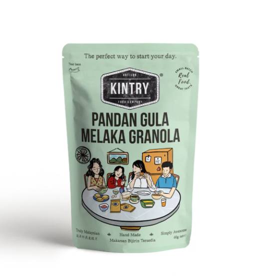 Kintry Pandan Gula Melaka Granola | 60g | Halal