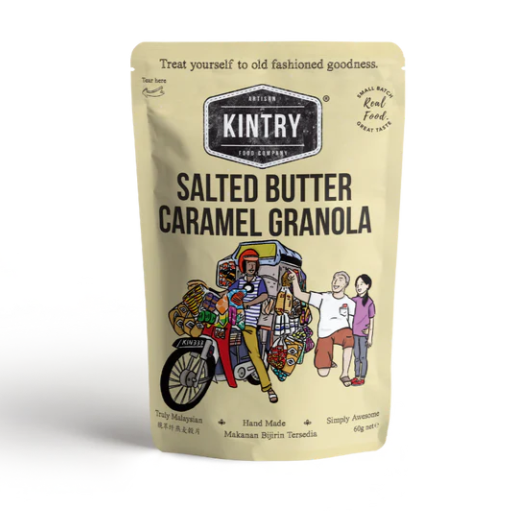 Kintry Salted Butter Caramel Granola | 60g | Halal
