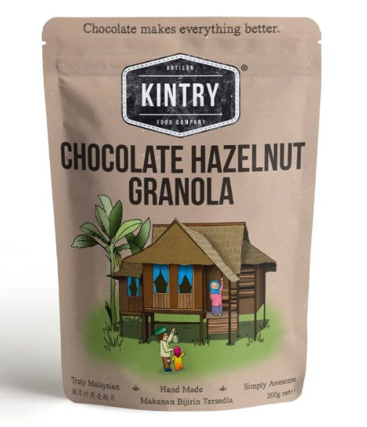 Kintry Chocolate Hazelnut Granola | 200g | Halal