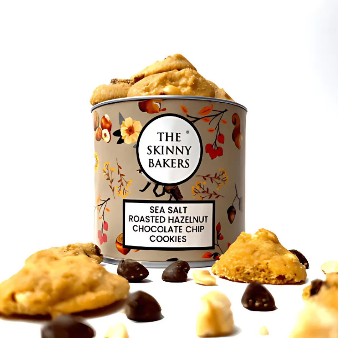 Small Canister - Sea Salt Roasted Hazelnut Chocolate Chip Cookies