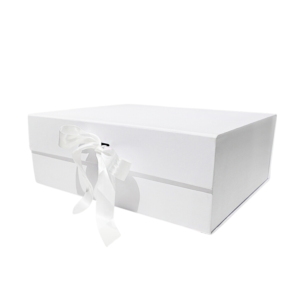 IDEAL White Collapsible Magnetic Lid Gift Box 320 x 260 x 120 mm