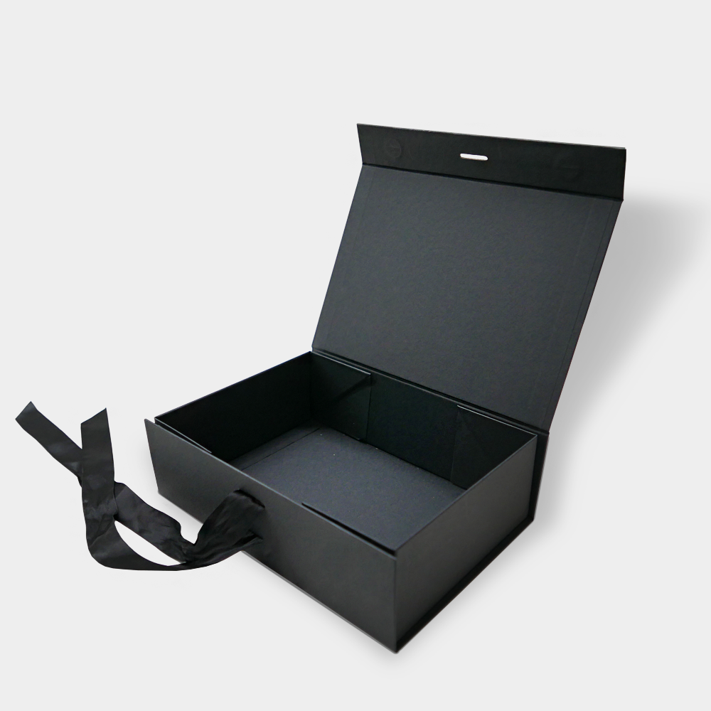 IDEAL Black Collapsible Magnetic Lid Gift Box 250 x 220 x 90 mm