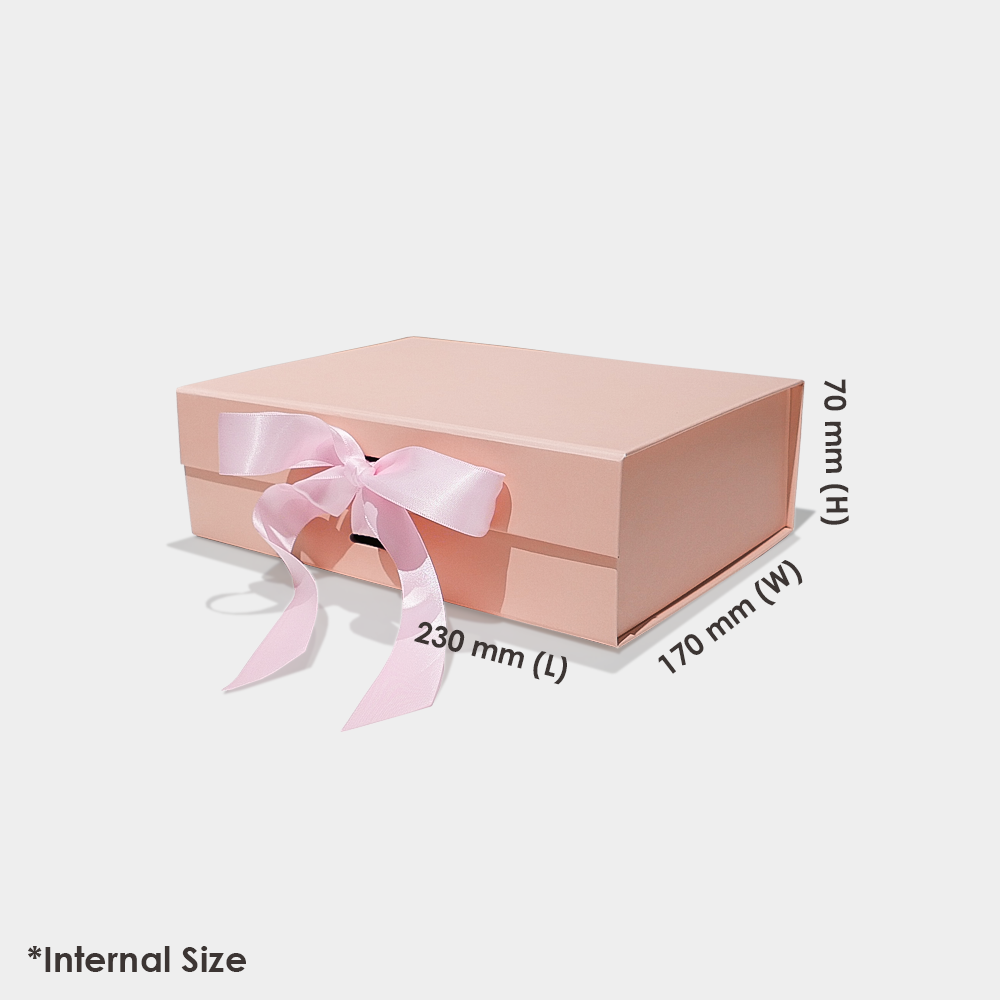 IDEAL Pink Collapsible Magnetic Lid Gift Box 230 x 170 x 70 mm